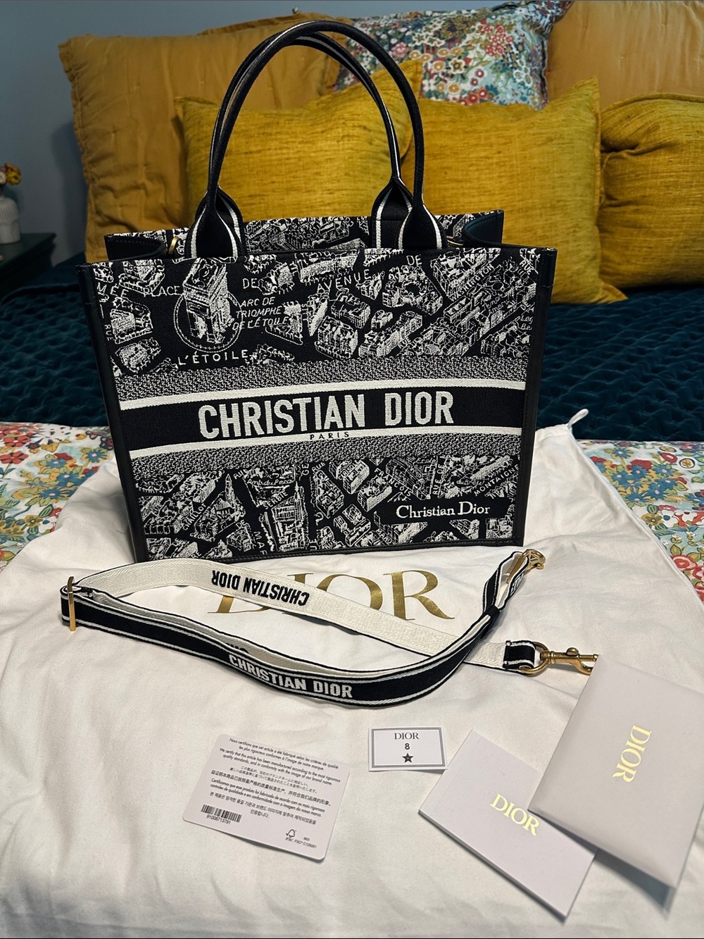 Christian Dior Plan de Paris Book Tote
